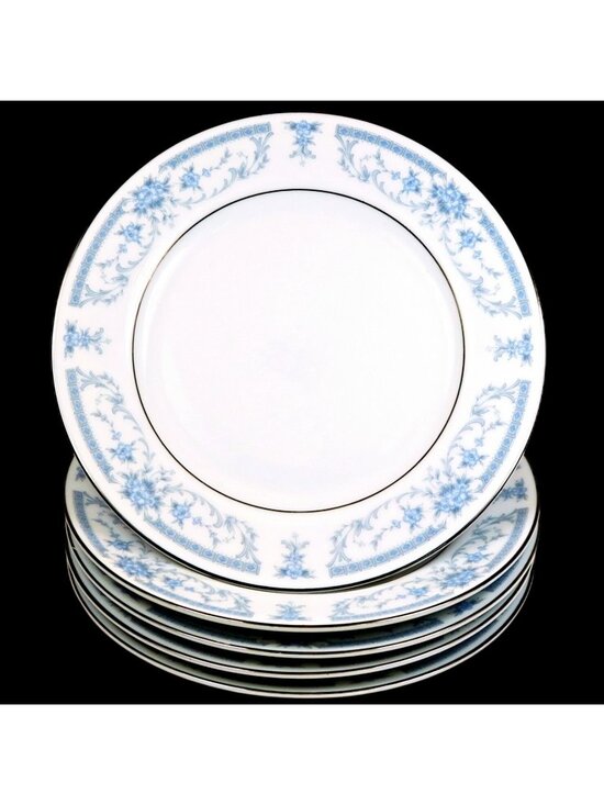 Sheffield Other - Sheffield Blue Whisper Bread & Butter Plates (Set of 5) Vintage Porcelain Japan